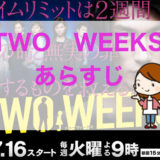 「TWO WEEKS」放送日時とあらすじ