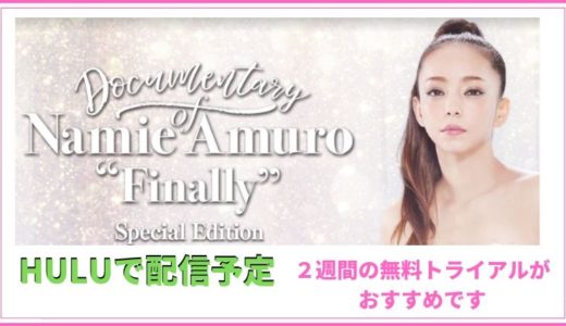 「Documentary of Namie Amuro”Finally” Special」Huluで配置中